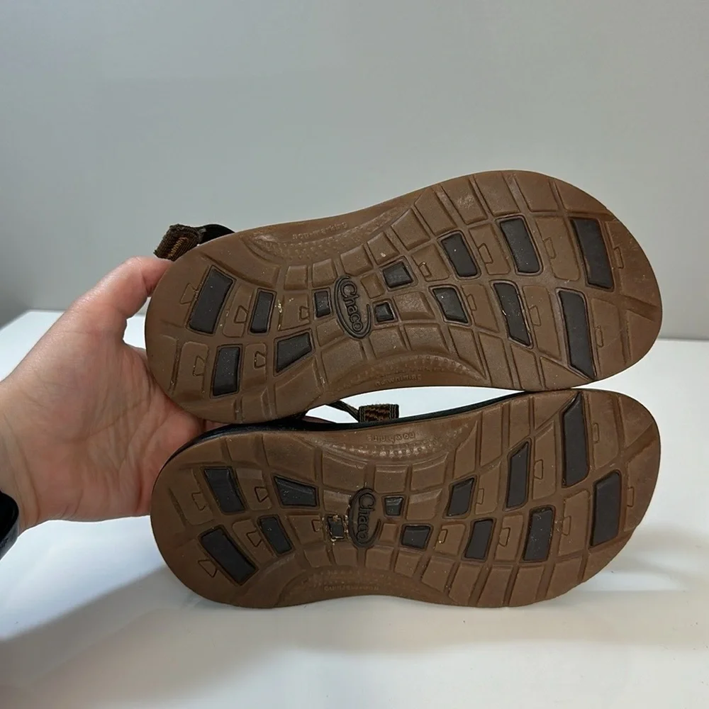 Chaco Z1 Ecotread Orange Strappy Sandals Size 3